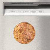 Rustgepresstes, großflächiges Rundmagazin Magnet (In Situ (Geschirrspüler))
