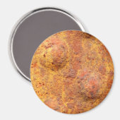 Rustgepresstes, großflächiges Rundmagazin Magnet (Vorderseite/Rückseite)