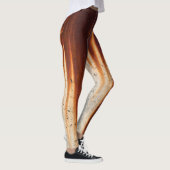 Rustgezogene Grunge Wand: Texturierte Saging Leggings (Rechts)