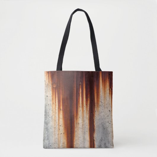 Rustgezogene Grunge Wand: Texturierte Saging Tasche (Vorderseite)