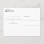 Rustic 3 Foto New Baby Country Wood Birth Ankündigungspostkarte (Rückseite)