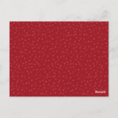 Rustic 40th Anniversary Save the Date Ruby Herzen Postkarte (Rückseite)