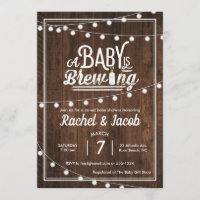 Rustic A Baby ist das Brechen einer Babydusche
