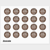 Rustic A Baby wird Baby Shower Fevor Label Runder Aufkleber (Blatt)