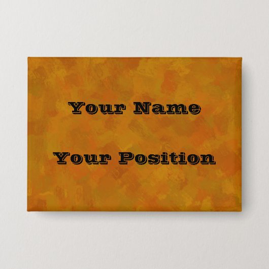 Rustic Abstract Modern Contemporary Geometric Art Button (Vorderseite)