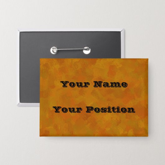 Rustic Abstract Modern Contemporary Geometric Art Button (Vorderseite/Rückseite)