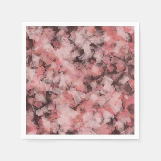 Rustic Abstract Modern Contemporary Geometric Art Serviette (Vorderseite)