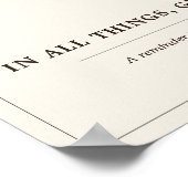 Rustic Acorn Floral Ivory Fall Poster (Ecke)