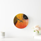 Rustic Acoustic Guitar Wall Clock Runde Wanduhr (Zuhause)