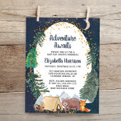 Rustic Adventure Night Sky Baby Dusche Einladung
