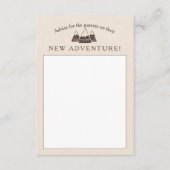 RustIc Adventure Theme Baby Shower Hinweiskarte (Vorderseite)