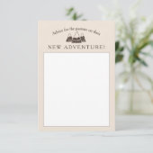 RustIc Adventure Theme Baby Shower Hinweiskarte (Stehend Vorderseite)