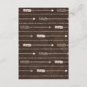 RustIc Adventure Theme Baby Shower Hinweiskarte (Rückseite)