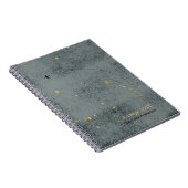 Rustic Airplane Dark Gray Gold Travel Journal Notizblock (Rechte Seite)
