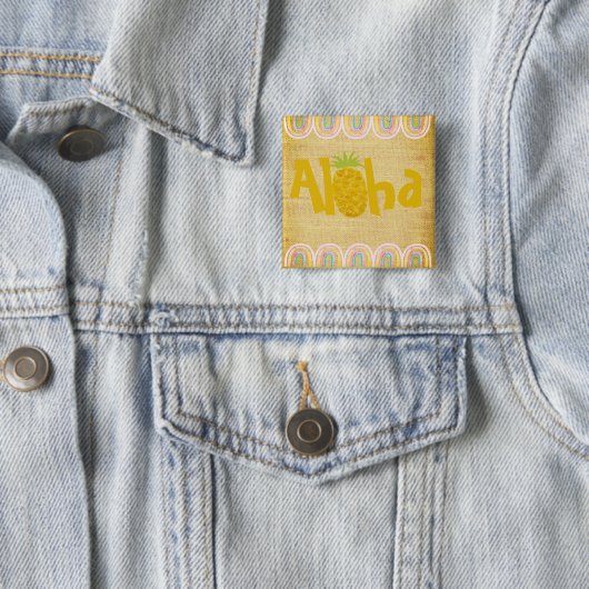 Rustic Aloha Pineapple Button (Beispiel)