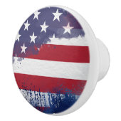Rustic American Flag Ceramic Pull Keramikknauf (Rechts)