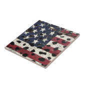 Rustic American Flag Leopard Print (2) Fliese (Seite)