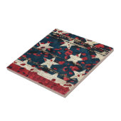 Rustic American Flag Leopard Print (5) Fliese (Seite)