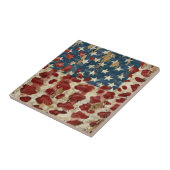 Rustic American Flag Leopard Print (6) Fliese (Seite)