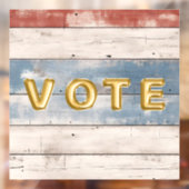 Rustic Americana Wood Plank  Fensteraufkleber (Blatt 2)