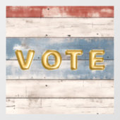 Rustic Americana Wood Plank  Fensteraufkleber (Blatt)