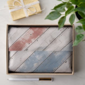 Rustic Americana Wood Plank Seidenpapier (Geschenk)
