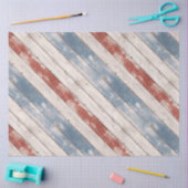 Rustic Americana Wood Plank Seidenpapier (Basteln)