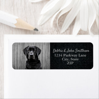 Rustic Animal Return Label