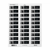 Rustic Animal Return Label (Vorne)