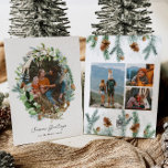 Rustic Antler Weihnachtskarten Einladungen<br><div class="desc">Foto Weihnachtskarte - Bereit,  von Ihnen personalisiert zu werden!</div>