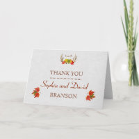 Rustic Antlers Herbstlaubs Boho Wedding DANKE