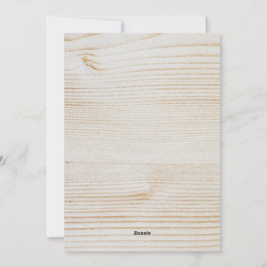 Rustic Antlers String Light Foto Frohe Weihnachten (Rückseite)