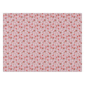 Rustic Apple & Cinnamon Pattern. Pink Cozy Kitchen Tischdecke (Vorderseite (Horizontal))