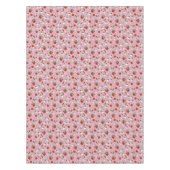 Rustic Apple & Cinnamon Pattern. Pink Cozy Kitchen Tischdecke (Vorderseite)