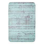 Rustic Aqua Barn Wood Badematte (Vorderseite Vertikal)