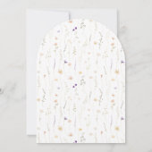 Rustic Arch Wildblume+ UAWG QR Code Hochzeit Einladung (Rückseite)