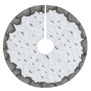 Rustic Aspen Bark Wood Carved Hearts Paare Namen Polyester Weihnachtsbaumdecke