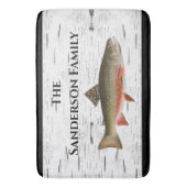 Rustic Aspen Trout Fischer See Haus Küche | Badematte (Vorderseite Vertikal)
