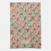 Rustic Autumn Falling Leaves Watercolor Art Geschirrtuch (Vertikal)