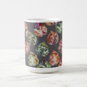 Rustic Autumn Falling Leaves Watercolor Art Kaffeetasse (Mittel)