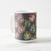 Rustic Autumn Falling Leaves Watercolor Art Kaffeetasse (Vorderseite Links)