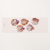 Rustic Autumn Falling Leaves Watercolor Art Yogamatte (Vorderseite (Horizontal))