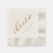 Rustic Autumn Floral Fall in Love Bridal Shower Serviette (Vorderseite)