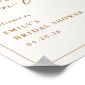 Rustic Autumn Floral Fall in Love Welcome Poster (Ecke)