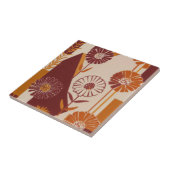 Rustic Autumn Floral Geometric Pattern (8) Fliese (Seite)