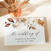 Rustic Autumn Floral Wedding Gästebuch