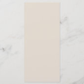 Rustic Autumn Floral Wedding Menükarte (Rückseite)