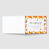 Rustic Autumn Leaves Wedding Gästebuch (Voll)