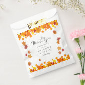 Rustic Autumn Leaves Wedding Geschenktütchen (Versiegelt)