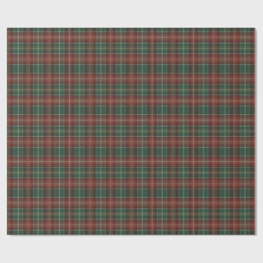 Rustic Autumn Plaid Geschenkpapier (Flach)